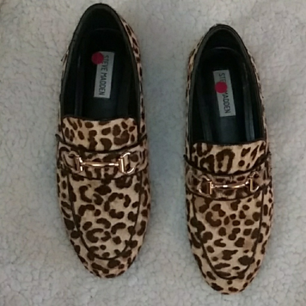 Steve Madden Leopard Print Loafers